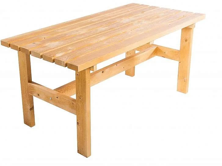 Deokork Masívny drevený záhradný stôl TEA 02 hrúbka 38 mm