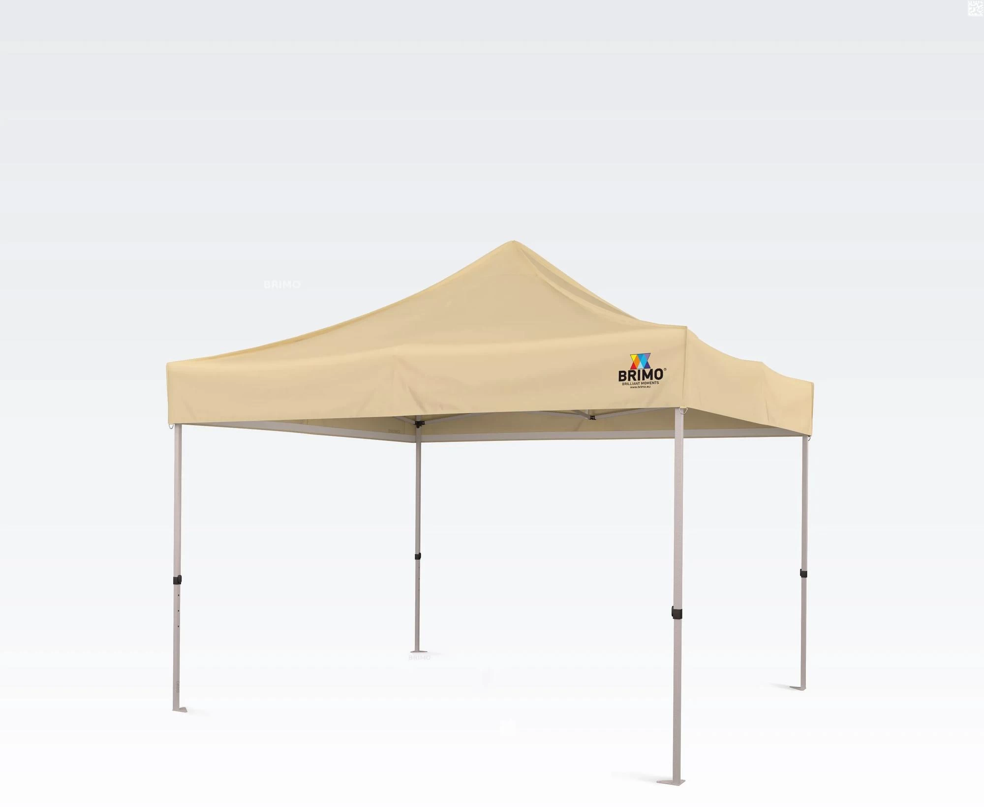 BRIMO Nožnicový stan 3x3m - bez 3 stien - Béžová 31