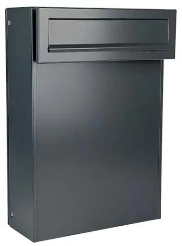 DOLS C-050 ČD-50C RAL7016 - poštová schránka pre sendvičovú montáž na výplň plotu, bránky a dverí, antracit