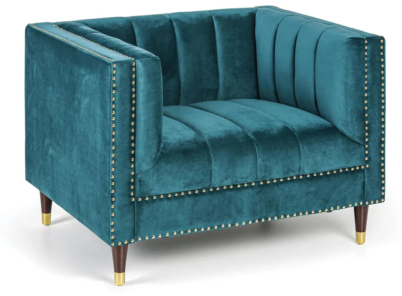 Látkové kreslo RILEY, zelené