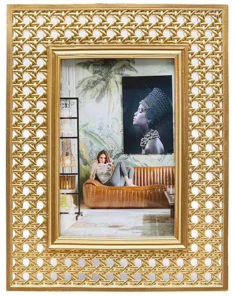 Holes fotorámik zlatý 21x26 cm